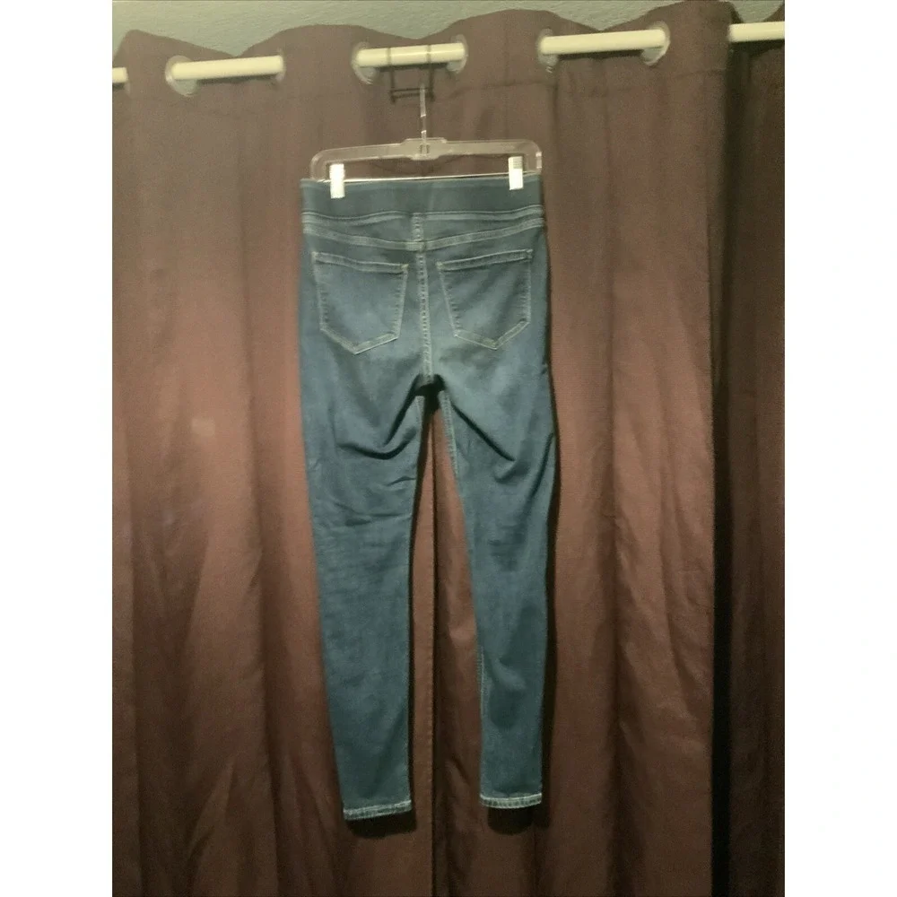 Old‎ Navy Rockstar Super Skinny Jeggings Womens 4 Mid Rise Blue Denim Pull On